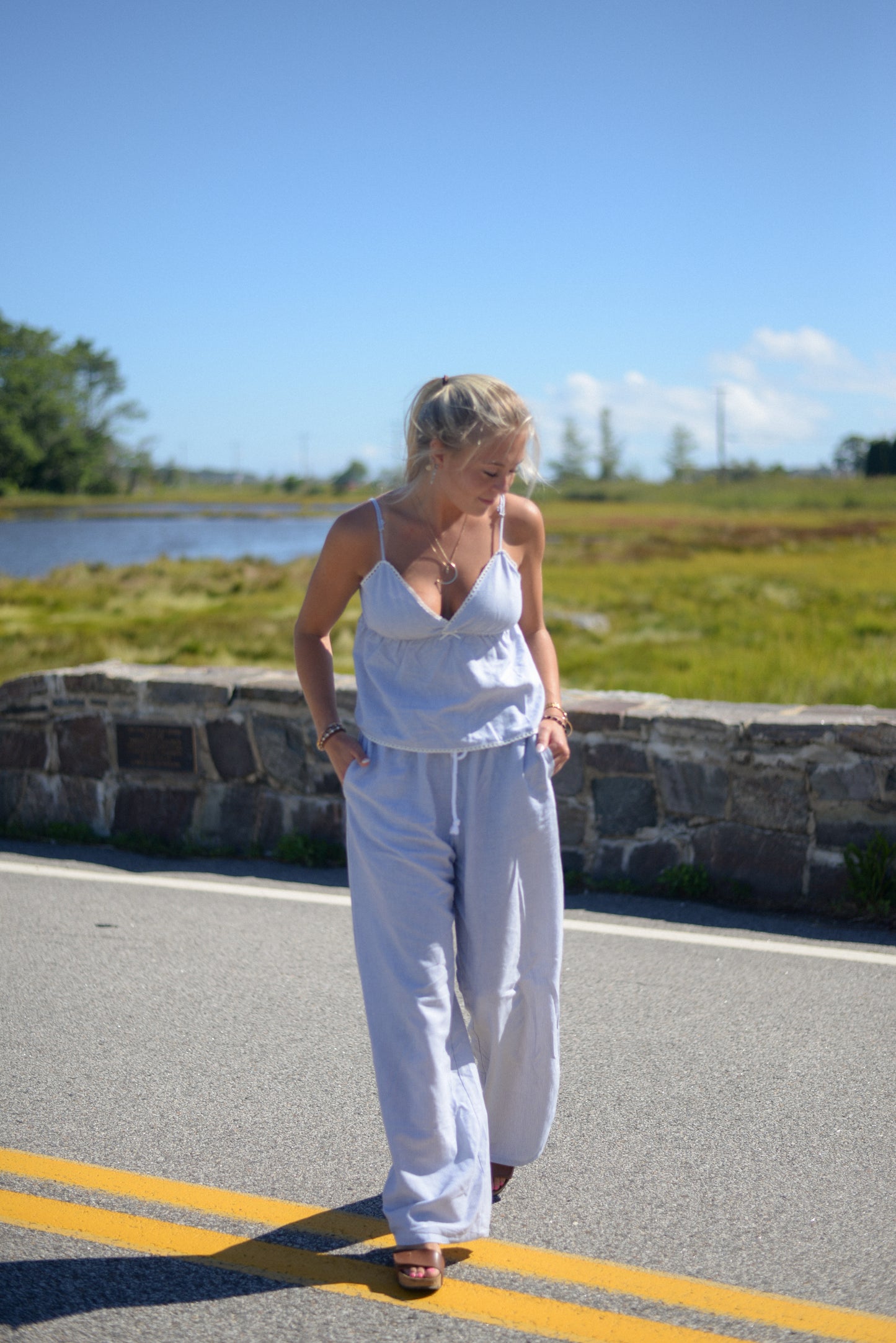 SEABROOK STRIPED SET PANTS