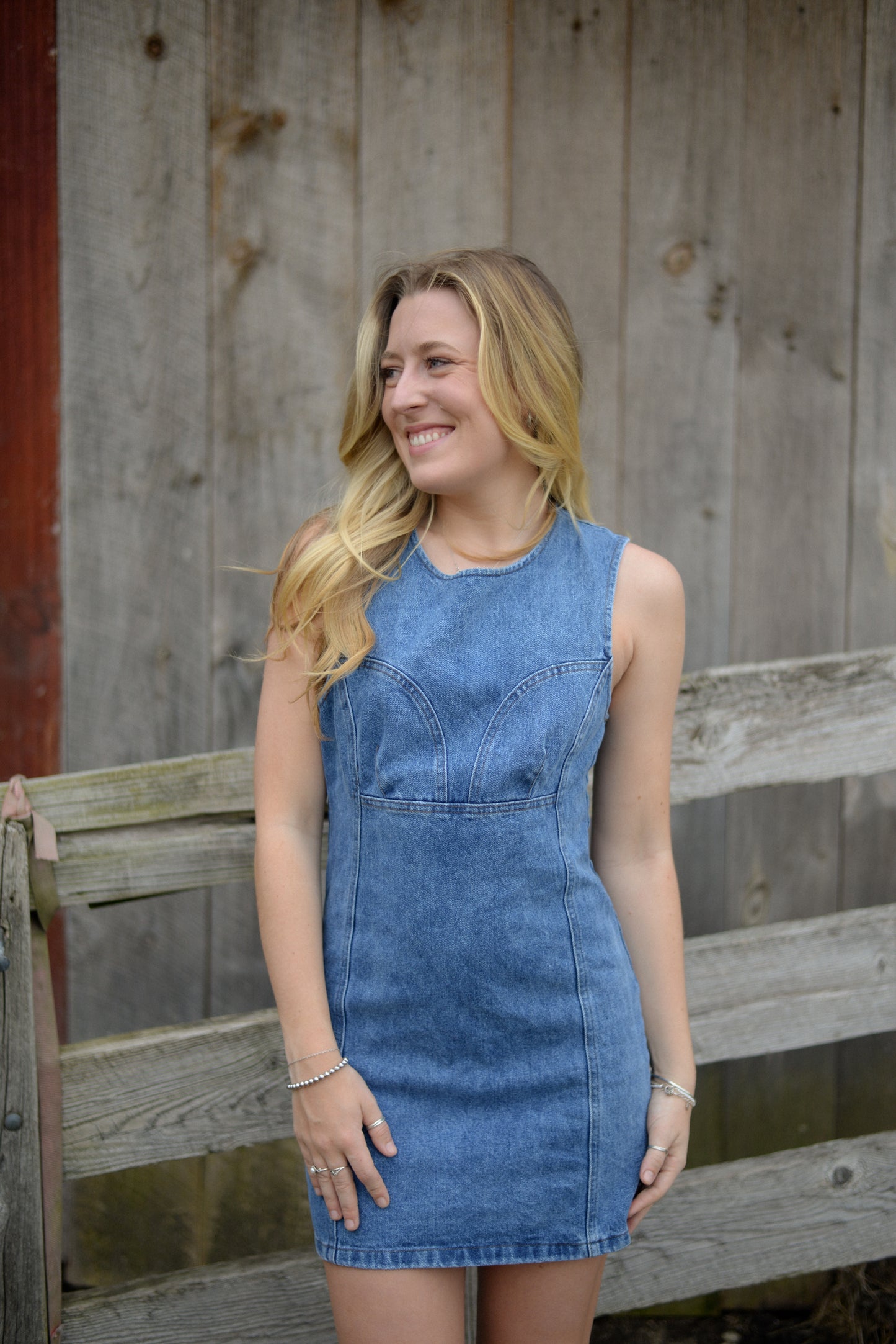 MADI DENIM MINI DRESS