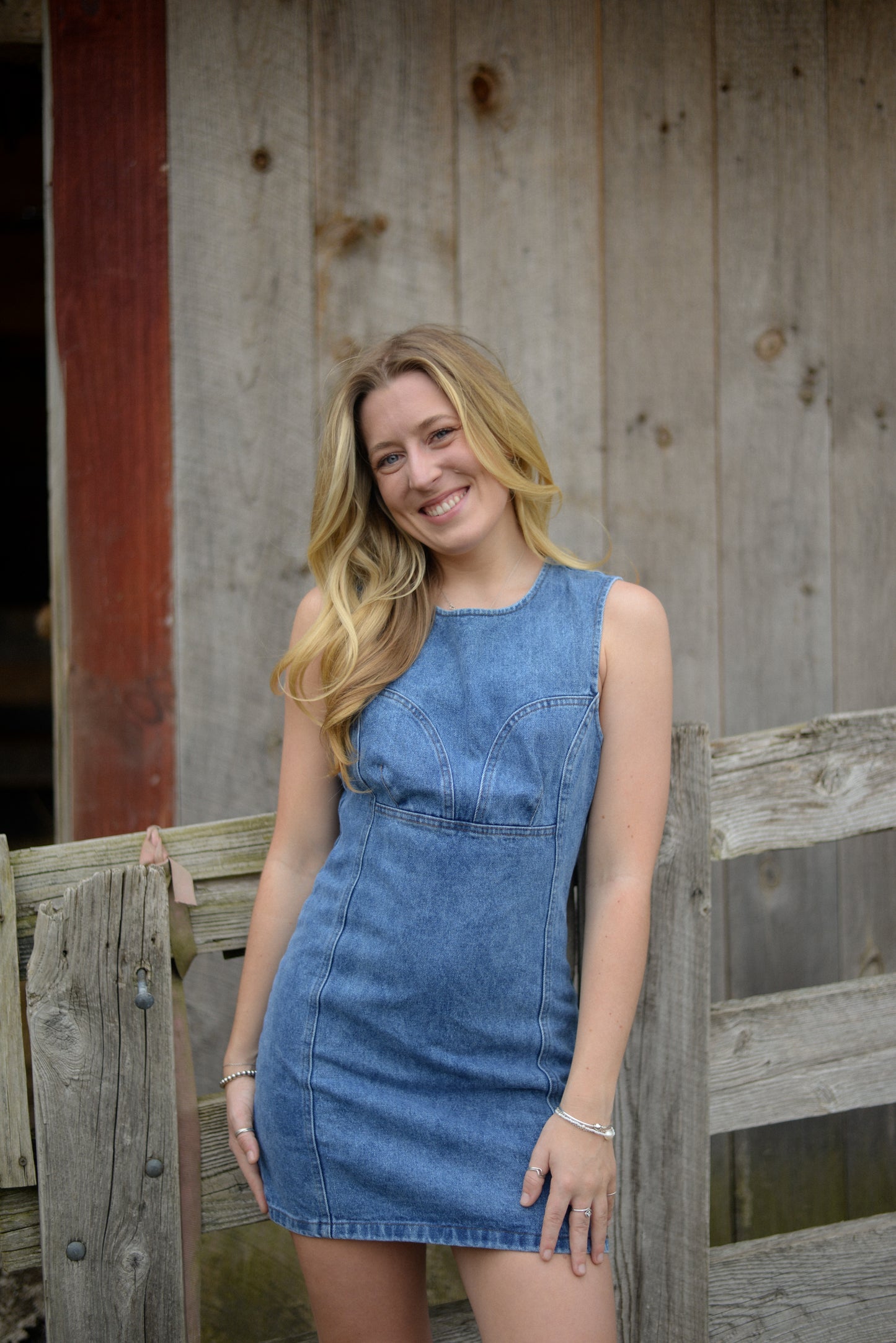 MADI DENIM MINI DRESS