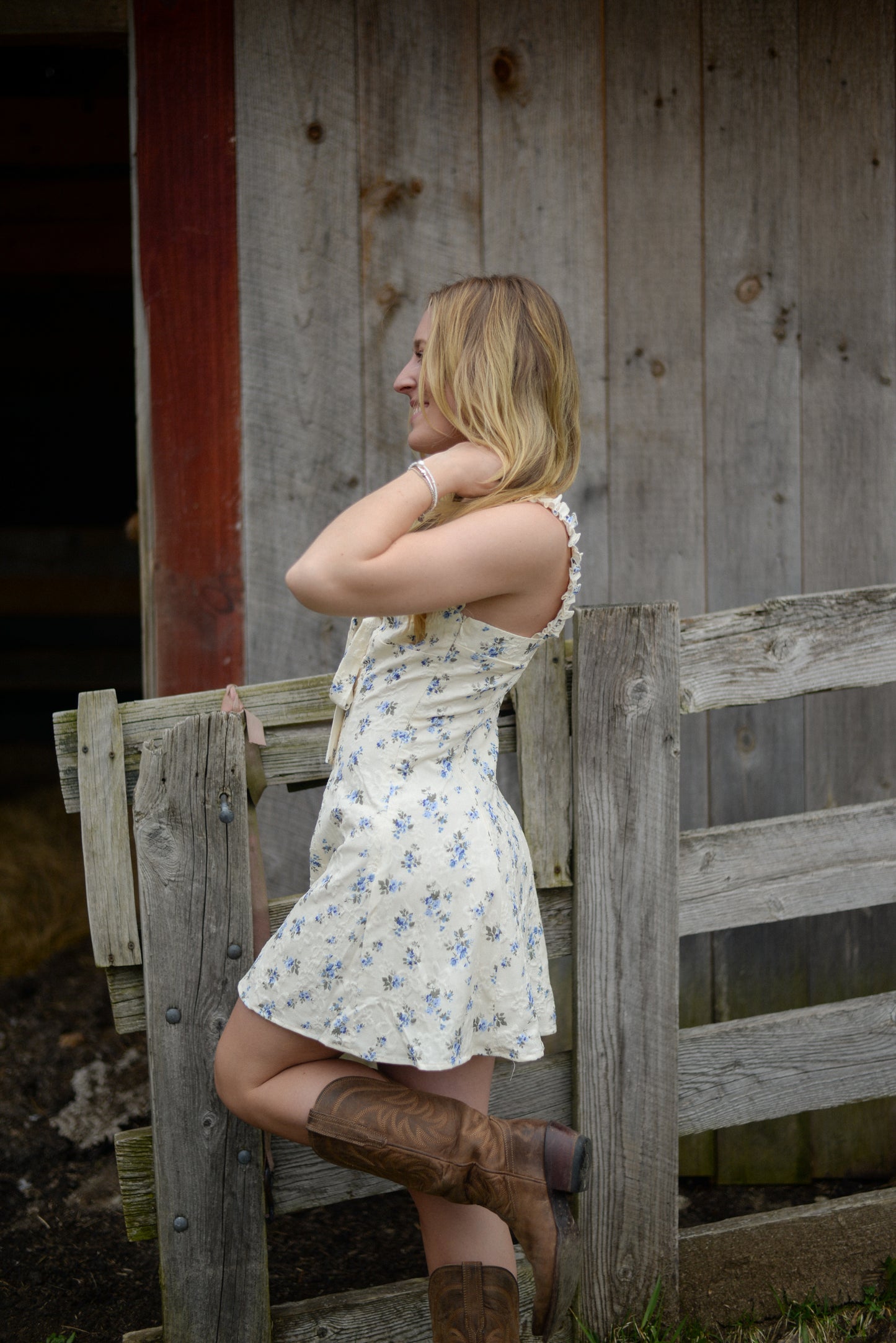 CAROLINE FLORAL MINI DRESS