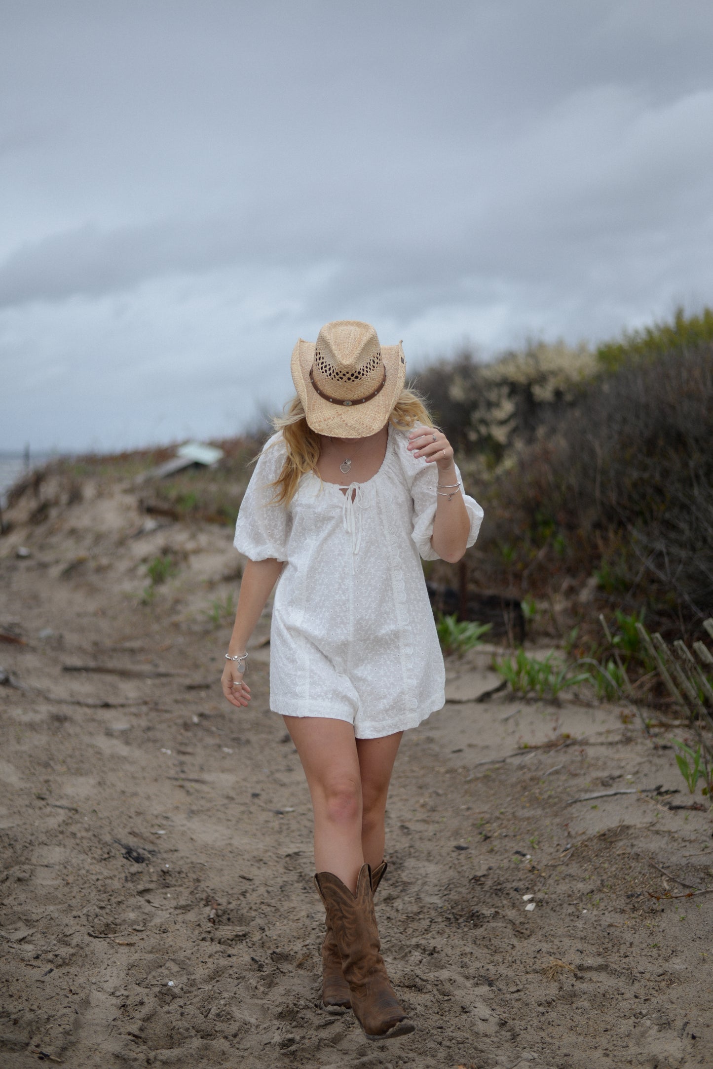 BAY EYELET ROMPER