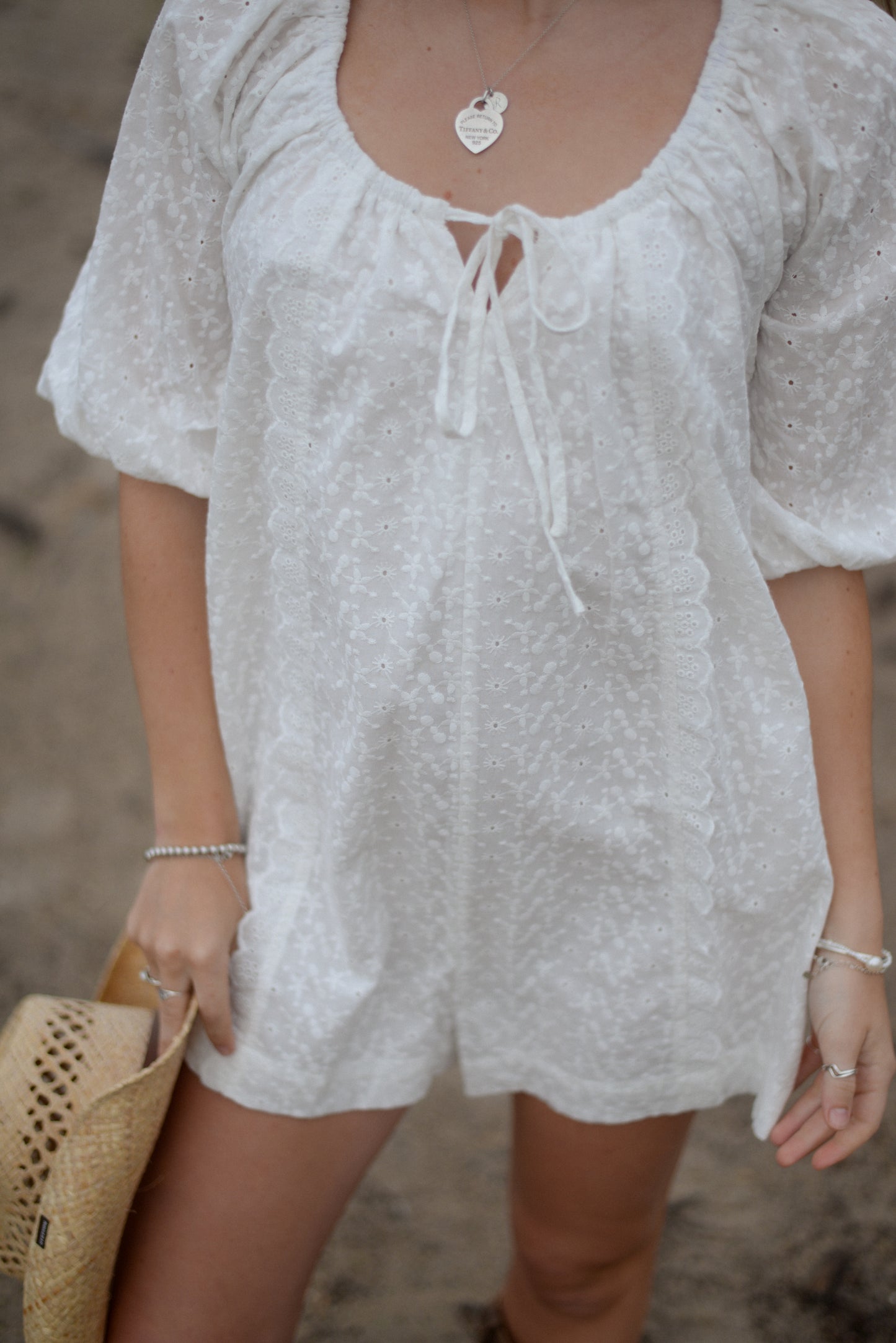 BAY EYELET ROMPER