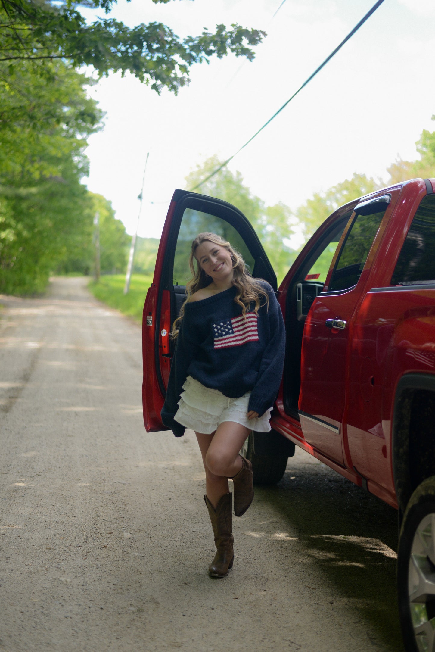AMERICAN PIE FLAG SWEATER