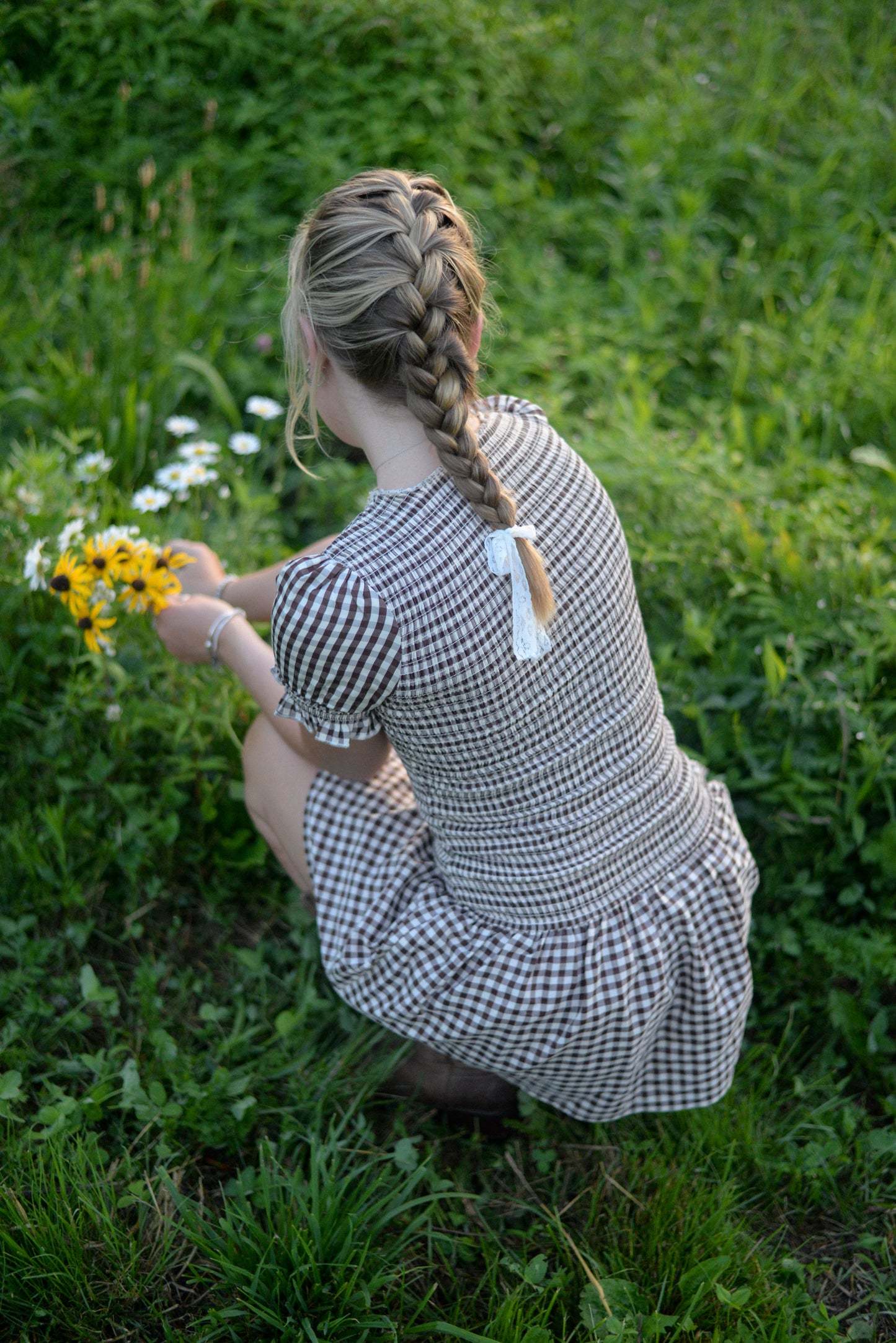 MARKET GINGHAM MINI DRESS