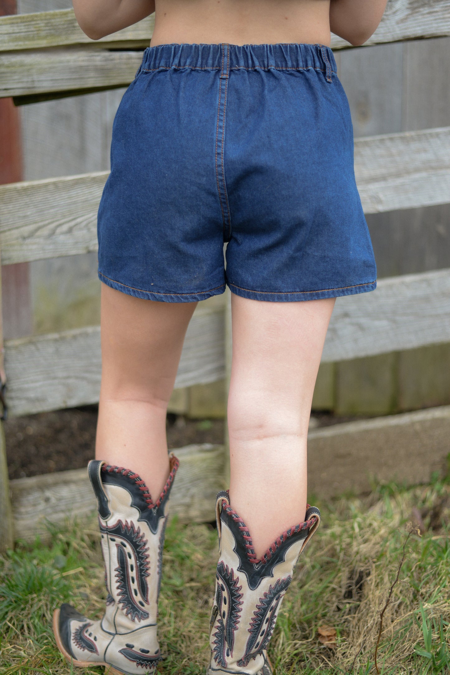 ANNIE DENIM SET SHORTS