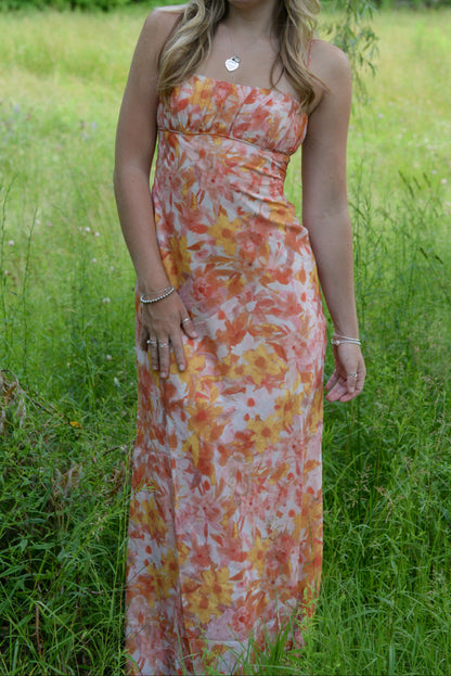 POPPY FLORAL MIDI DRESS