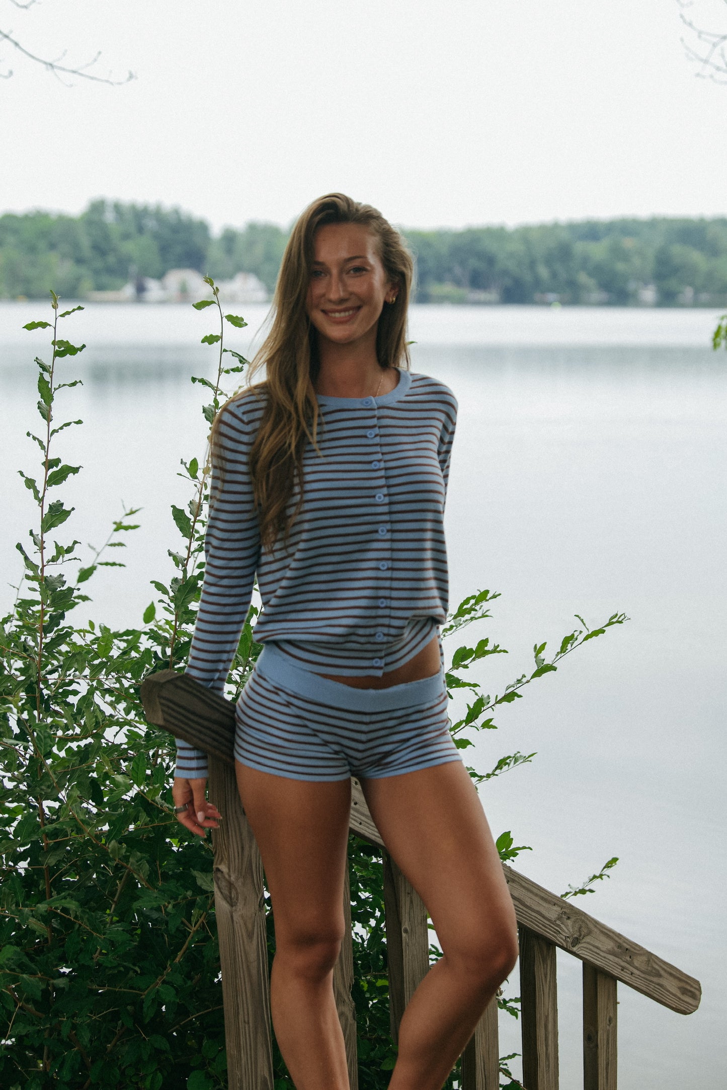 Dock Striped Set Cardigan