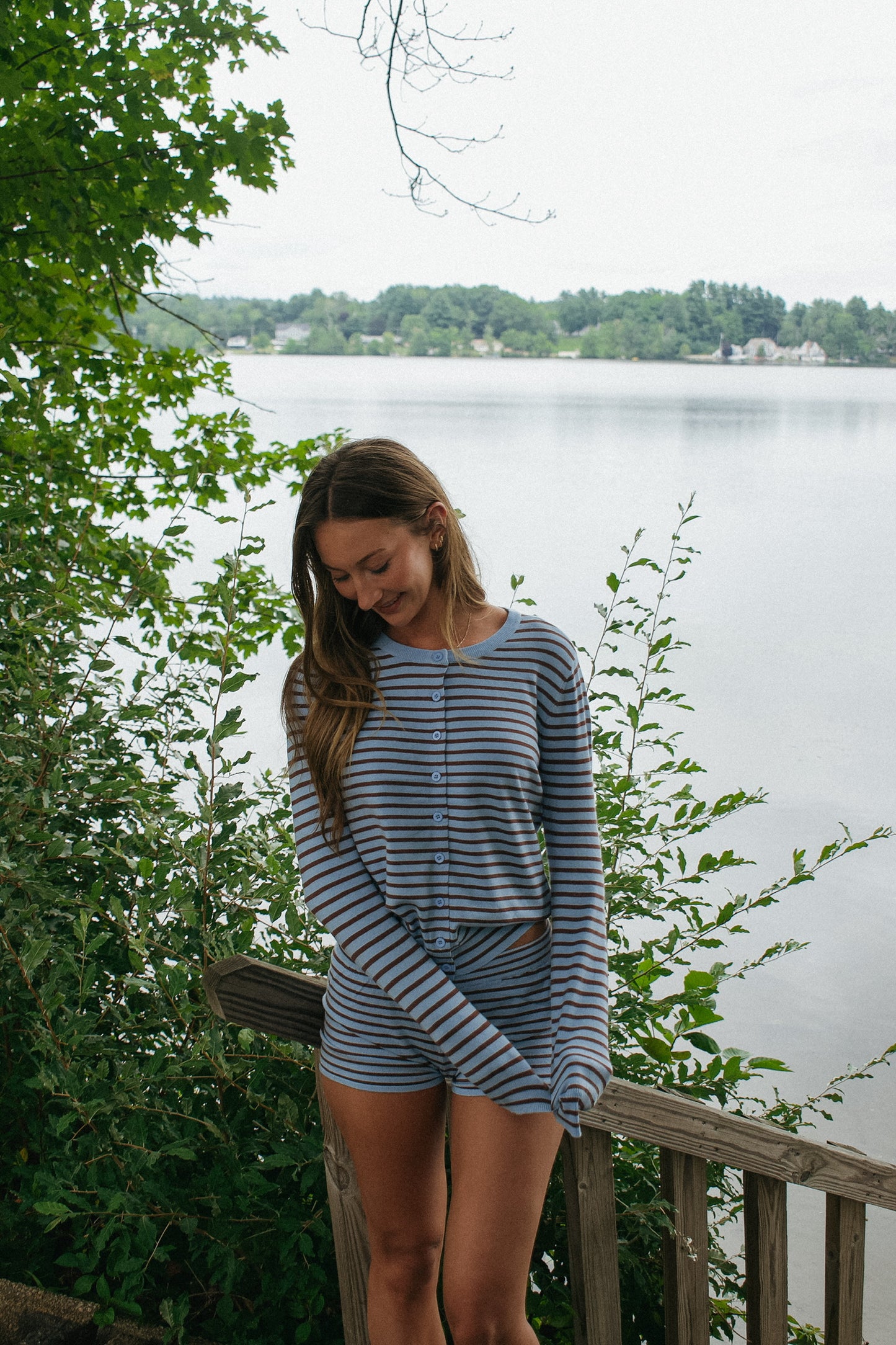 Dock Striped Set Cardigan