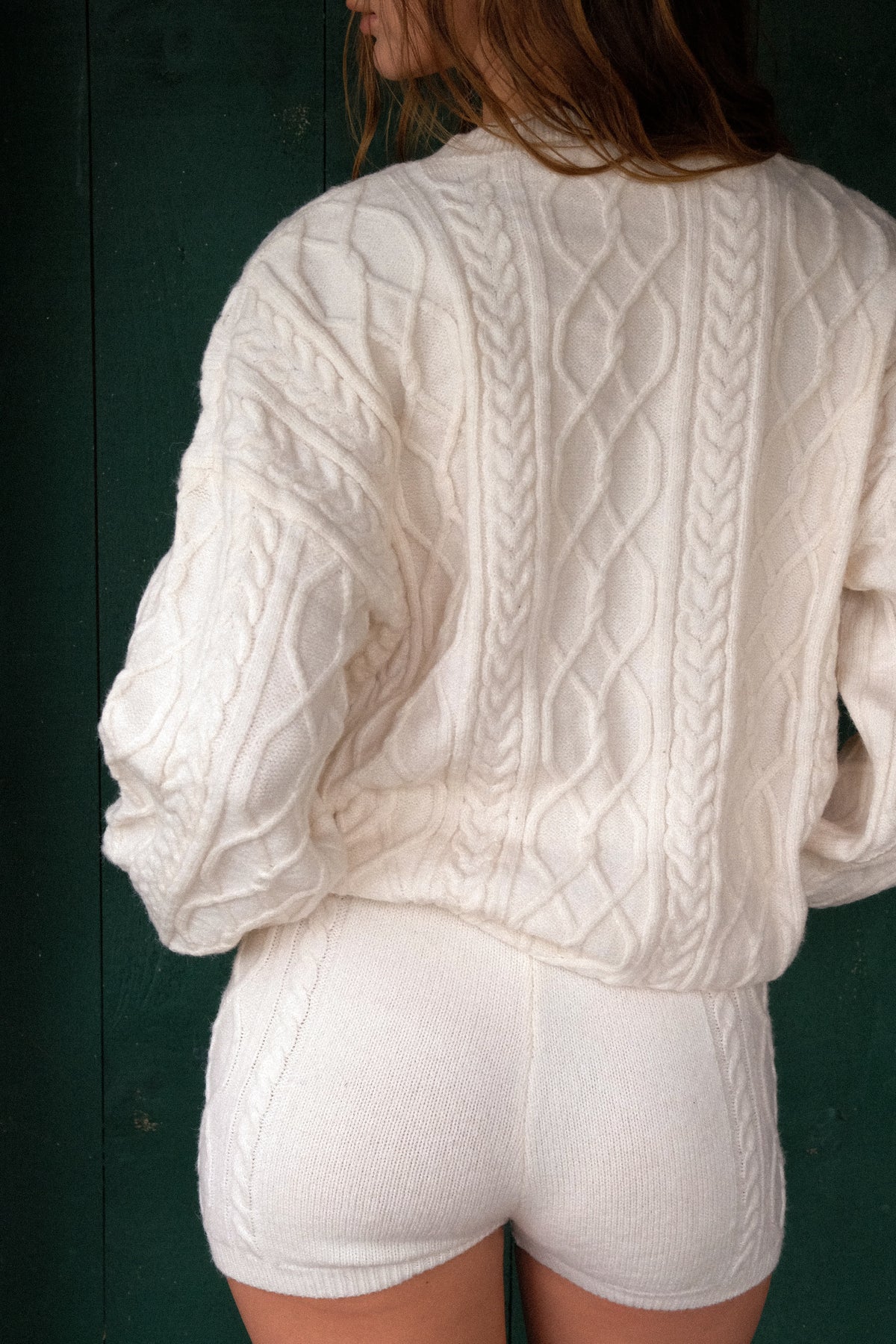 Sunday Knit Set Shorts - Ivory