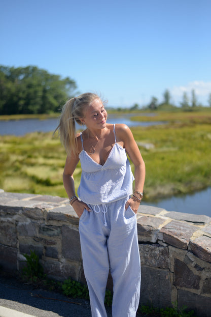 SEABROOK STRIPED SET TOP