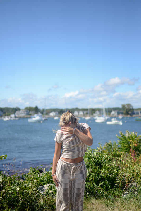 KENNEBUNK STRIPED SET TOP