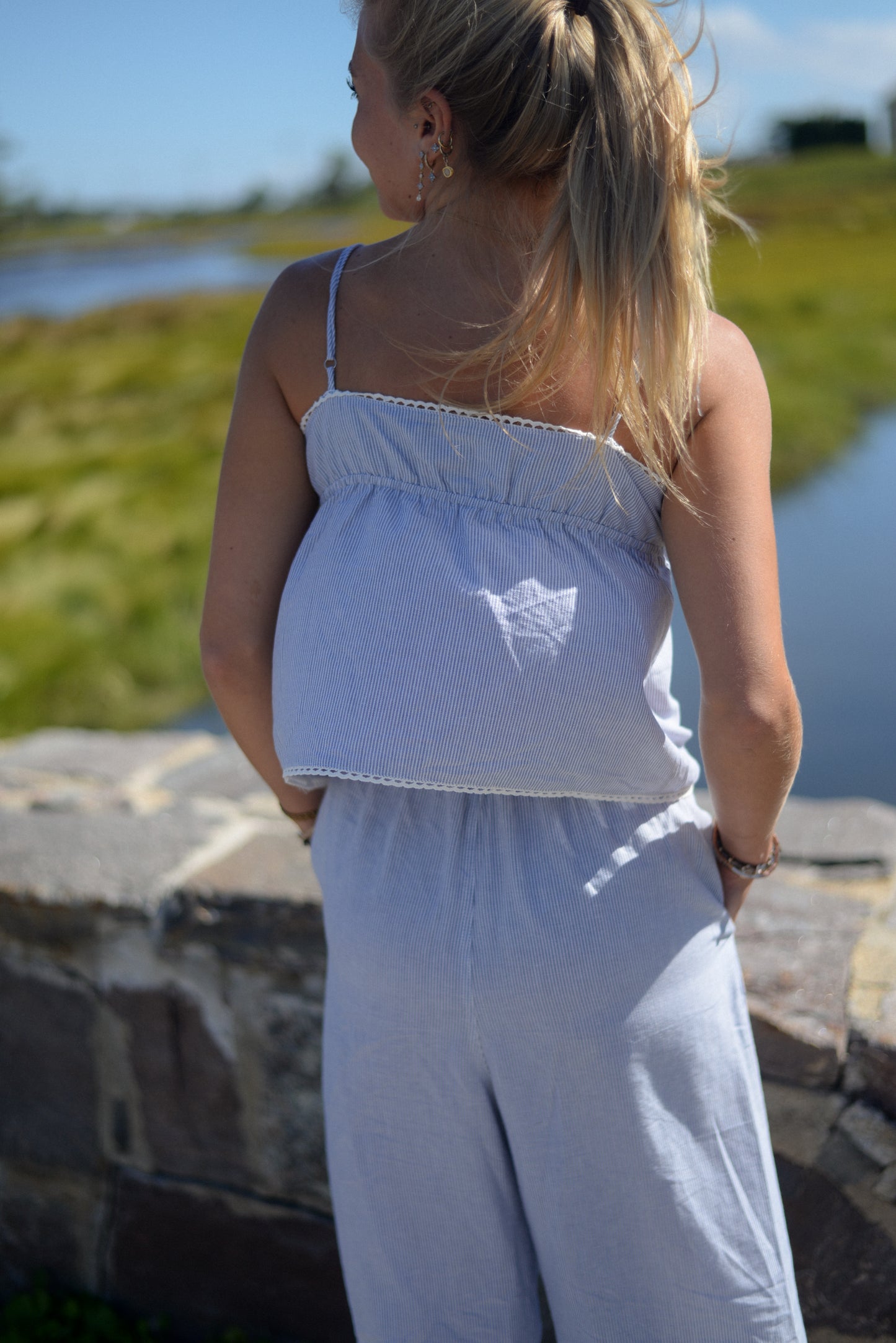 SEABROOK STRIPED SET TOP