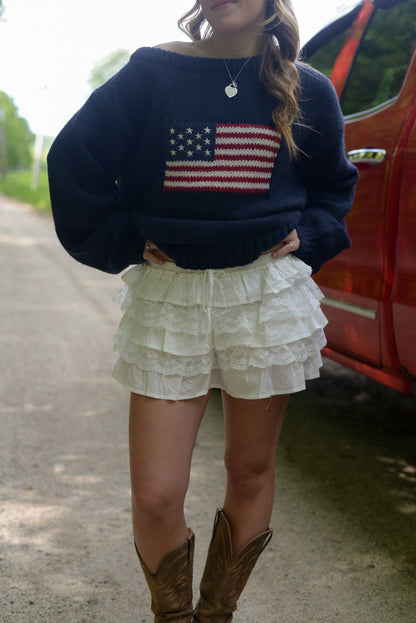 KENNEDY RUFFLE MINI SKORT