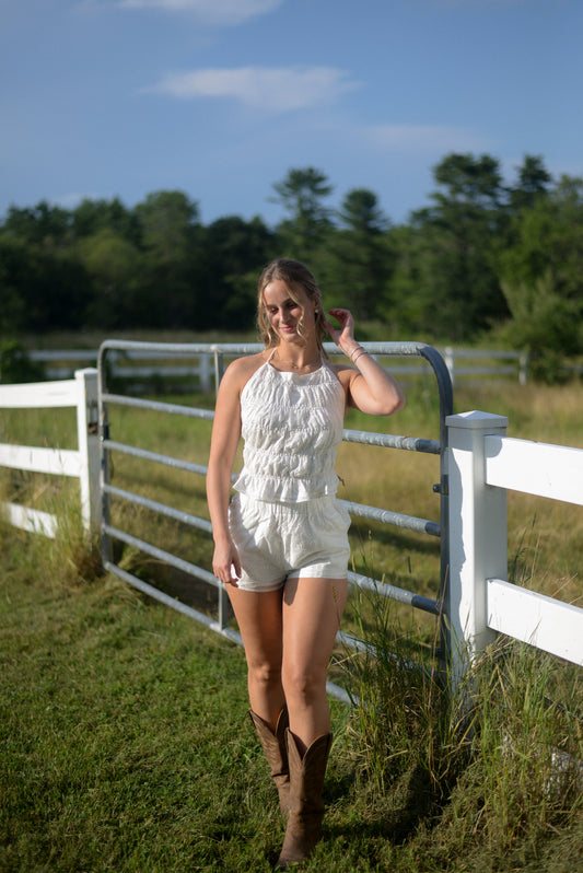 DAISY EYELET SET TOP