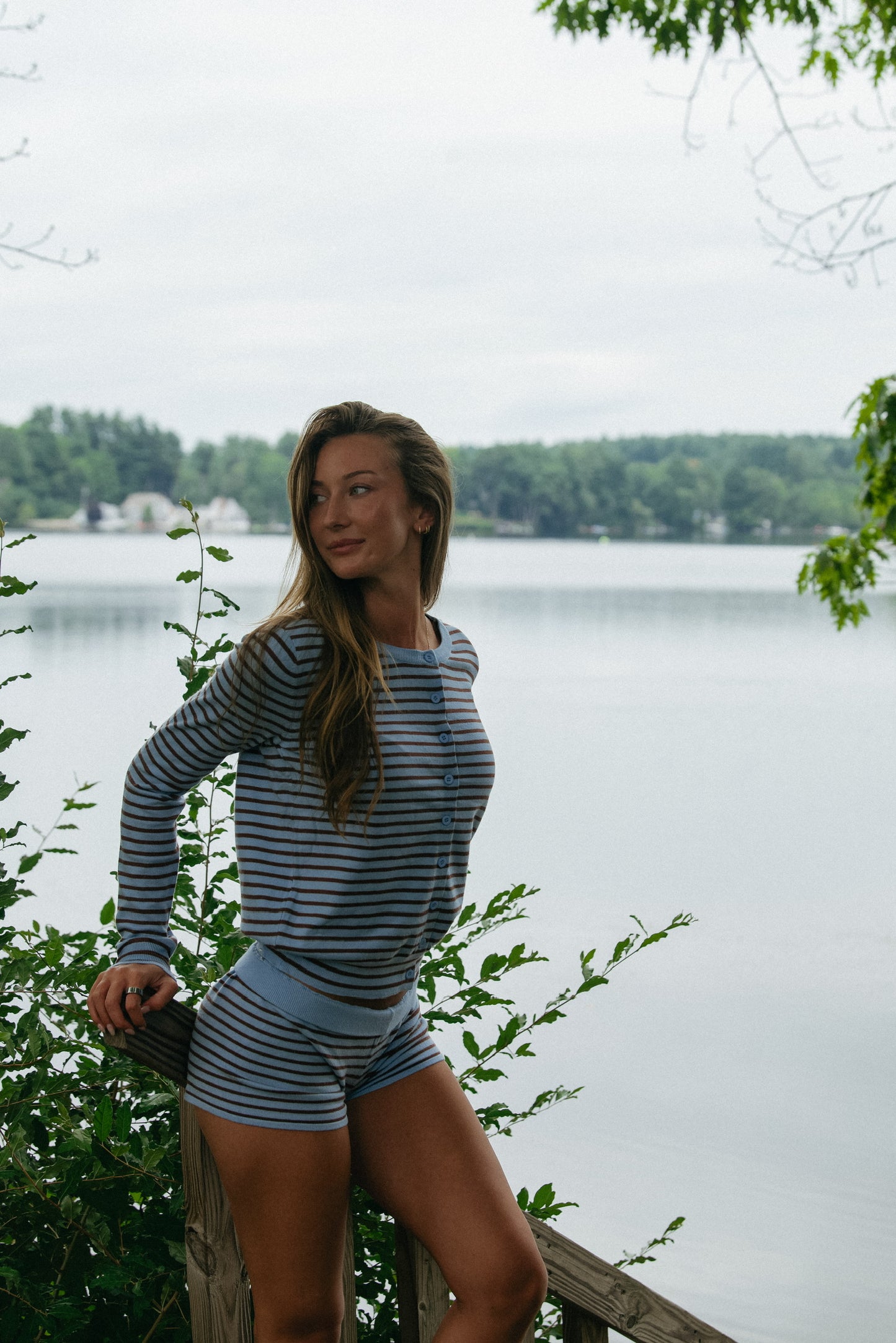 Dock Striped Set Cardigan
