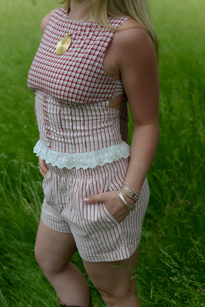 Betsy Stripe Set Shorts