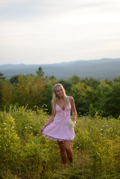 SUNDAY GINGHAM MINI DRESS