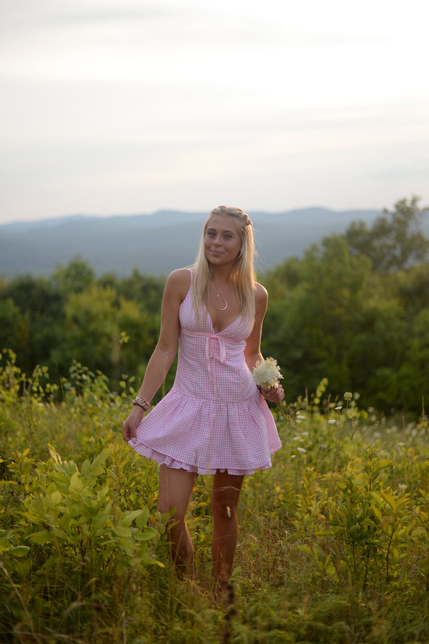 SUNDAY GINGHAM MINI DRESS