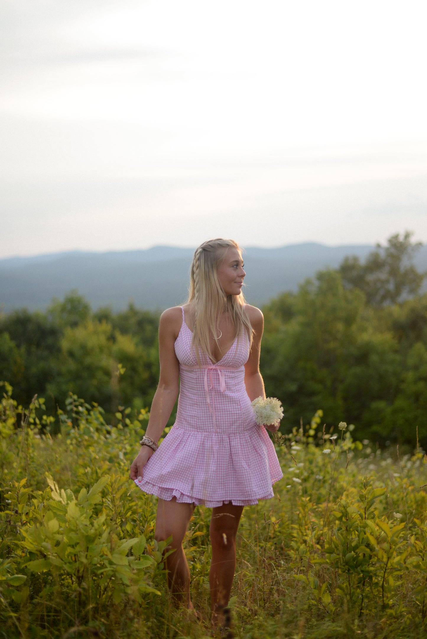 SUNDAY GINGHAM MINI DRESS