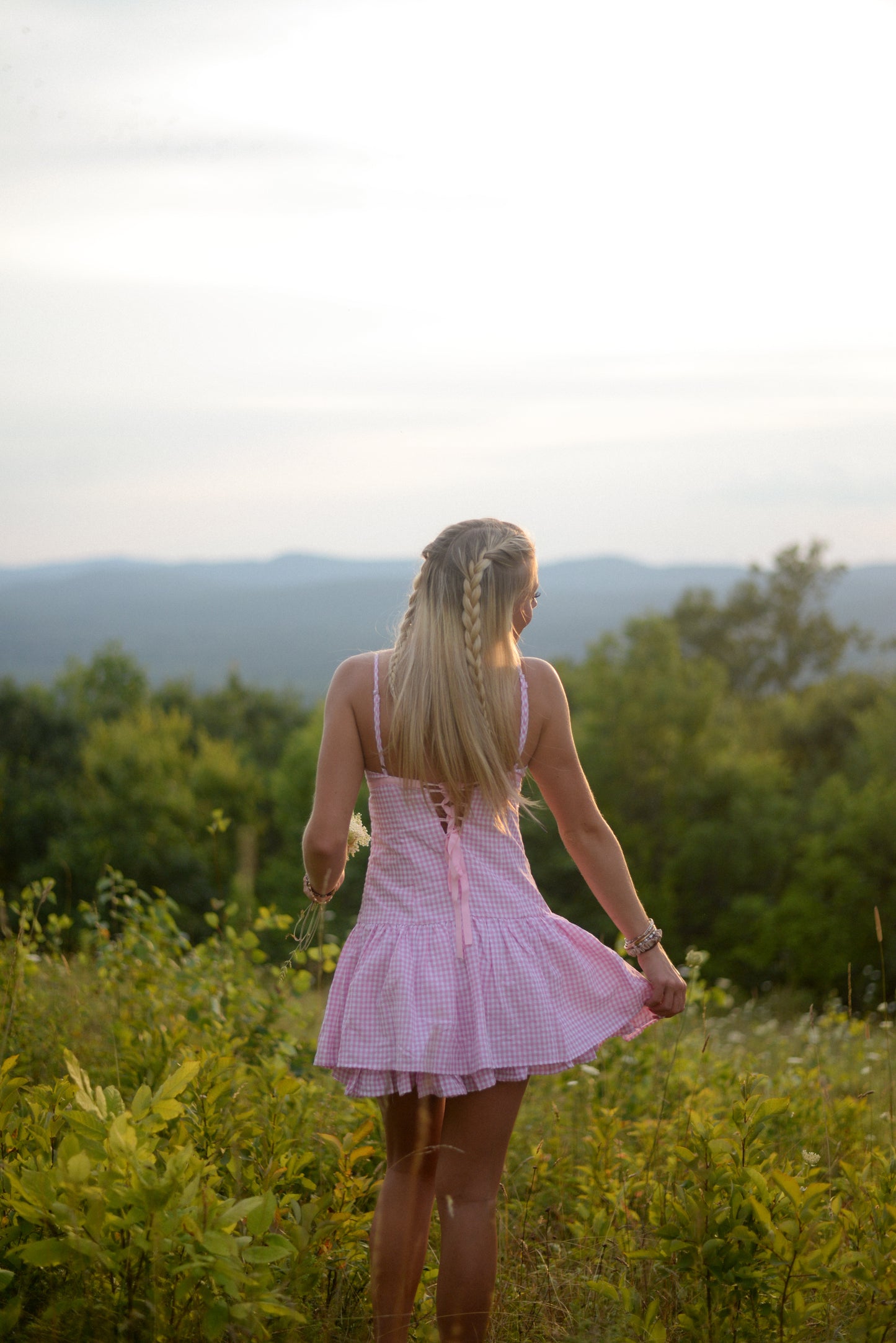 SUNDAY GINGHAM MINI DRESS