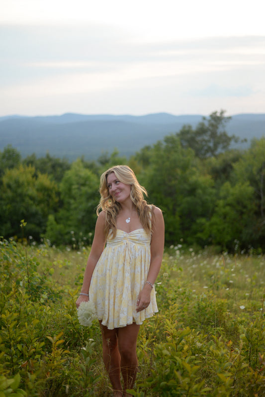 BUTTERCUP FLORAL MINI DRESS