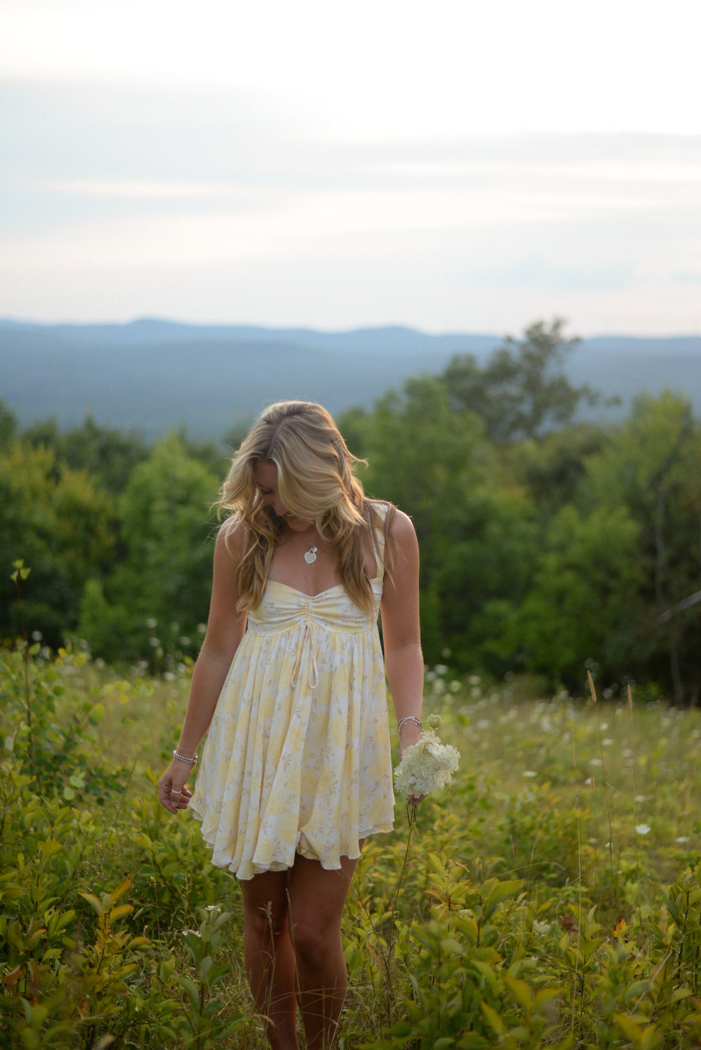 BUTTERCUP FLORAL MINI DRESS