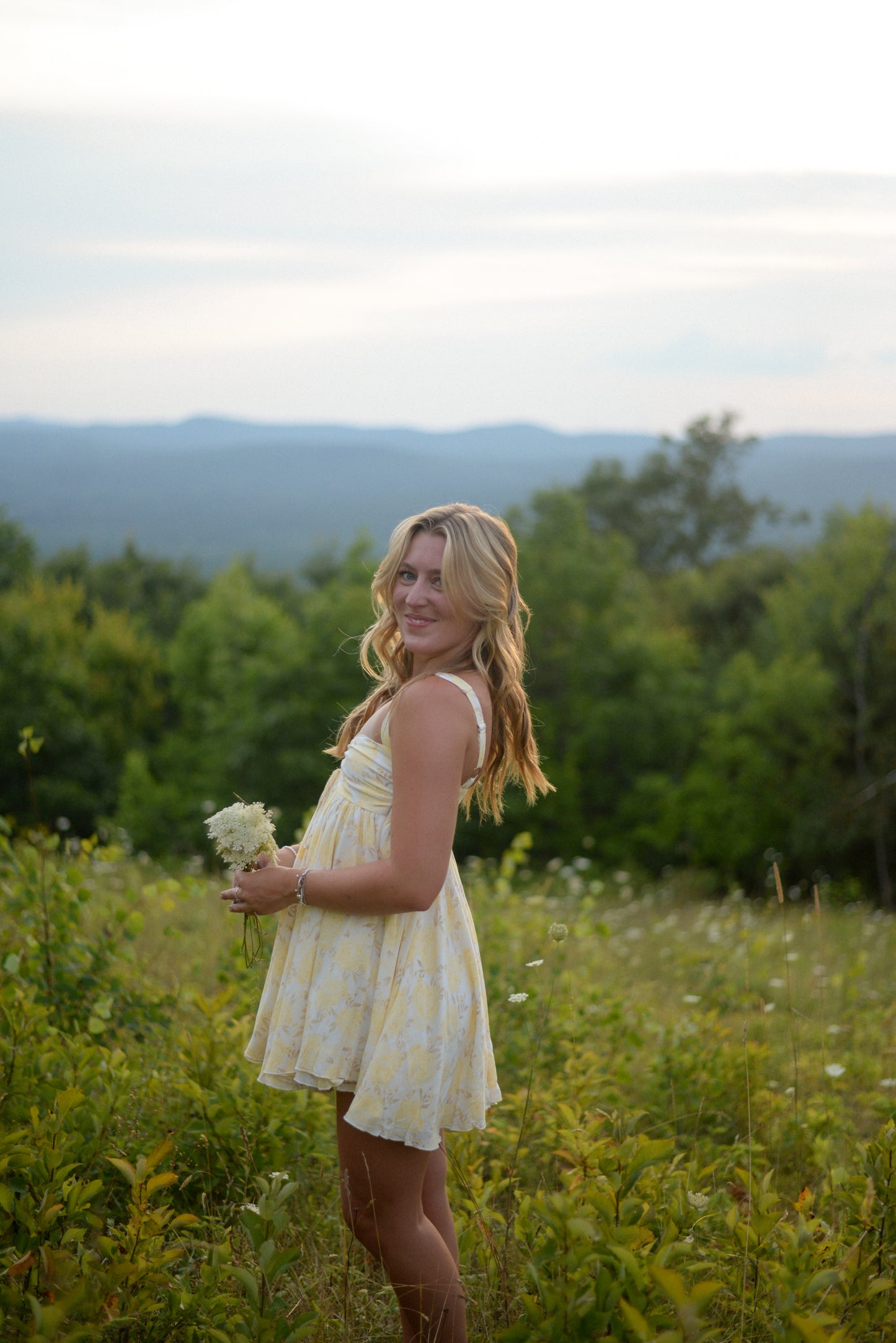 BUTTERCUP FLORAL MINI DRESS