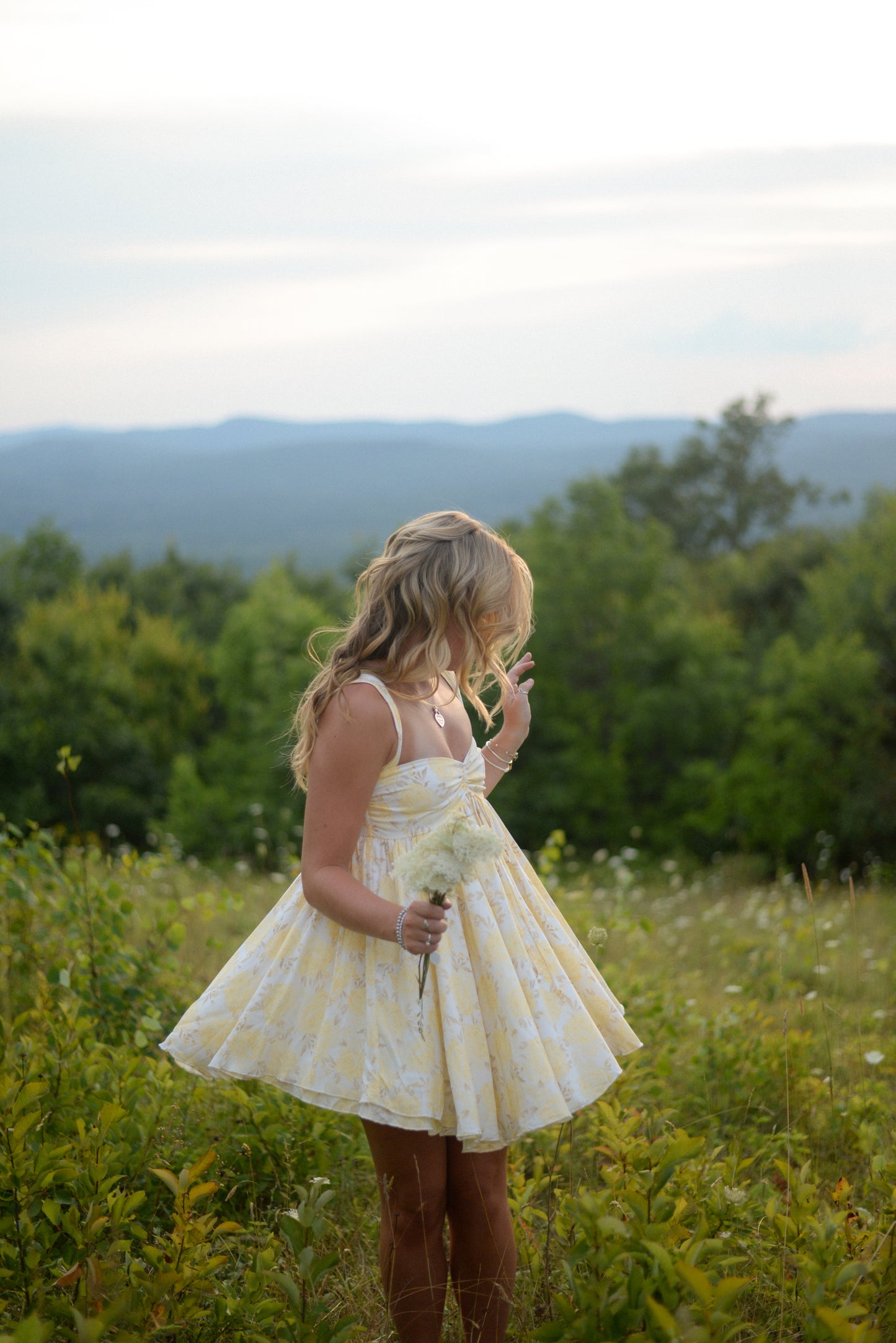 BUTTERCUP FLORAL MINI DRESS