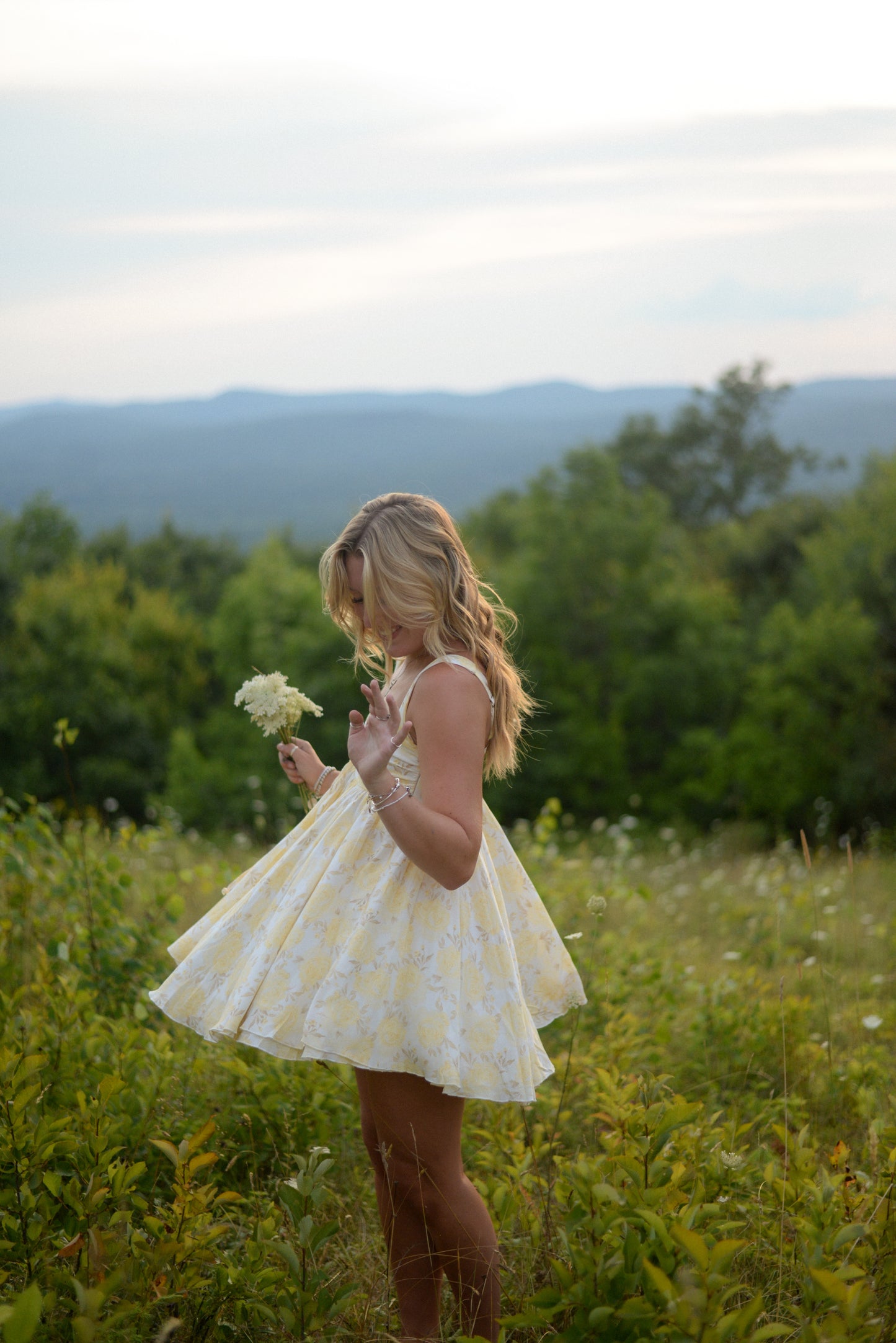 BUTTERCUP FLORAL MINI DRESS