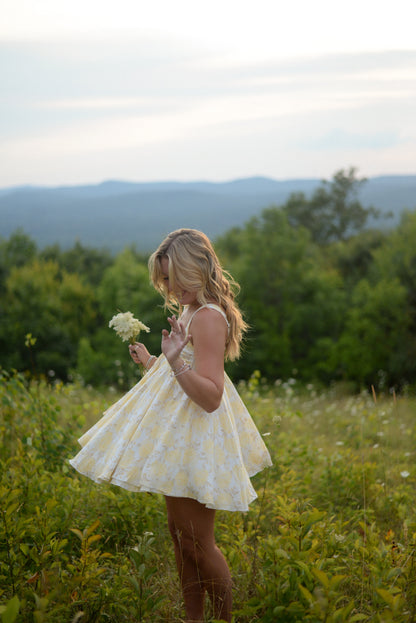 BUTTERCUP FLORAL MINI DRESS