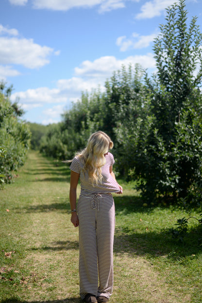 KENNEBUNK STRIPED SET TOP