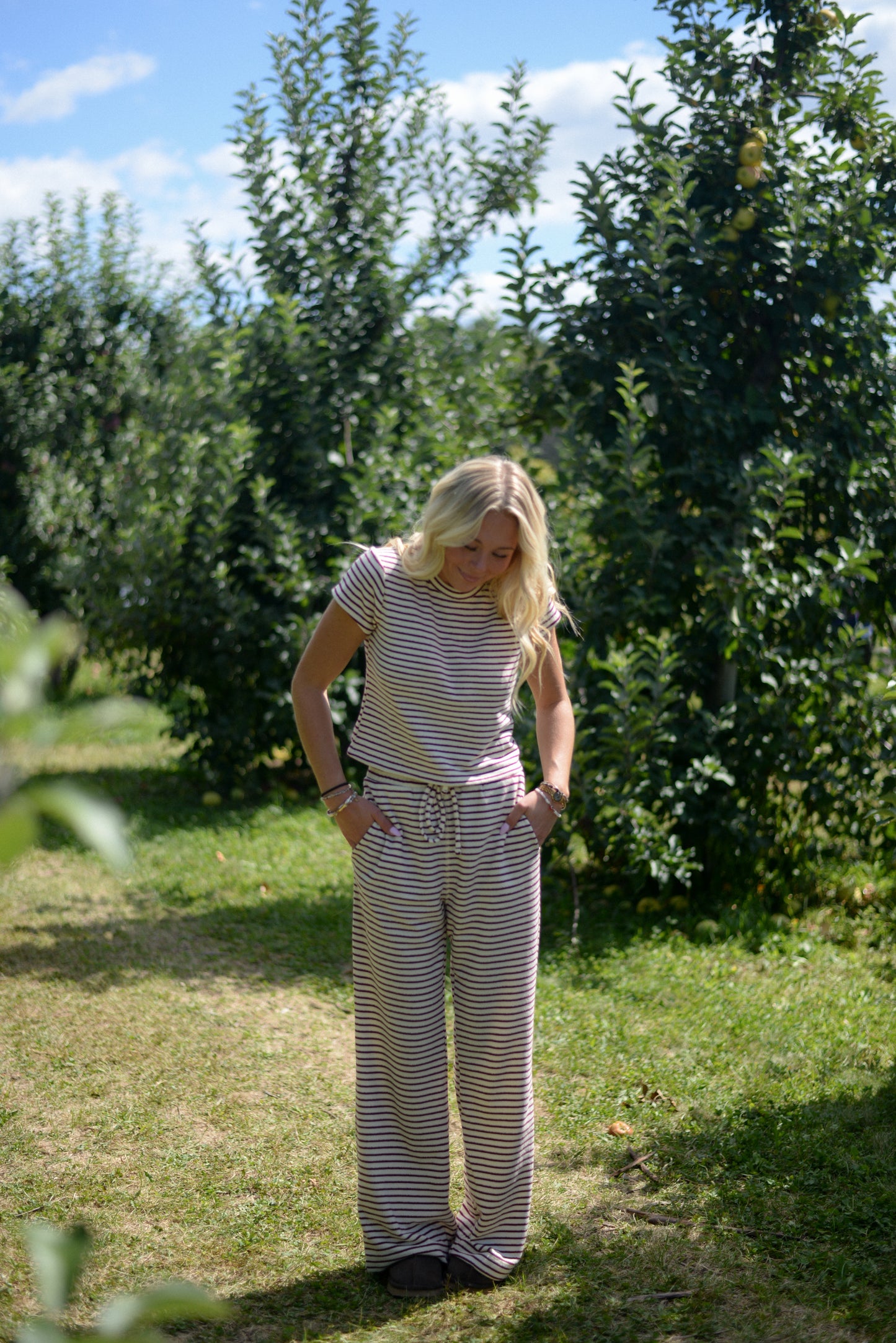KENNEBUNK STRIPED SET PANTS