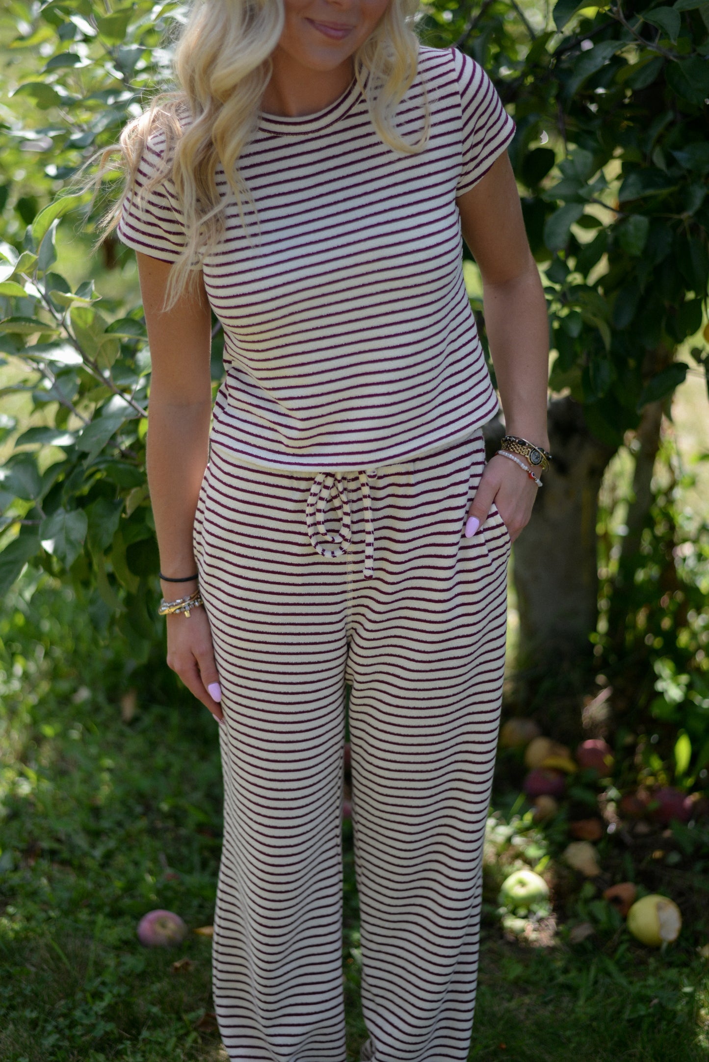 KENNEBUNK STRIPED SET PANTS