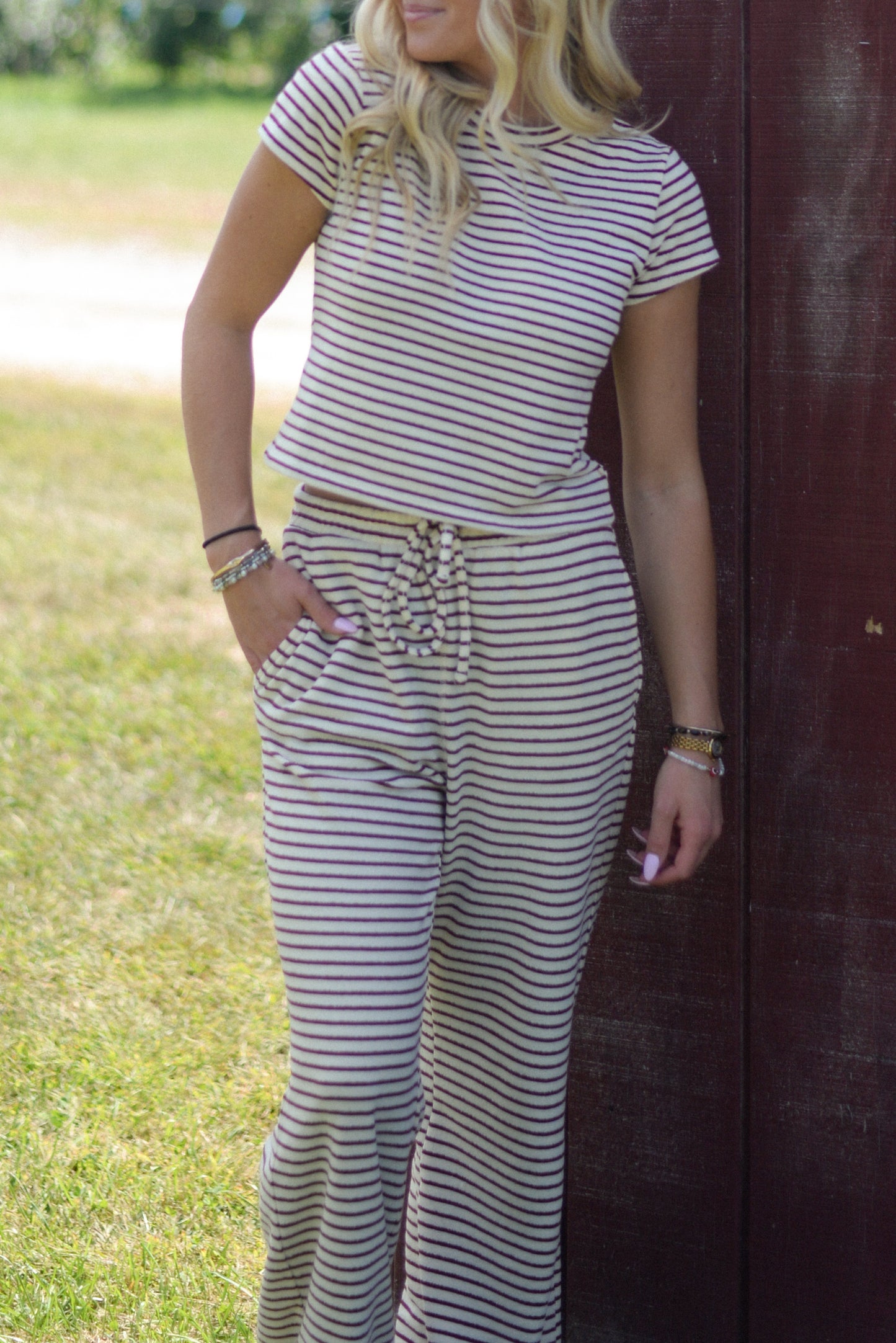 KENNEBUNK STRIPED SET PANTS