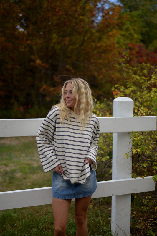 DURHAM STRIPED PULLOVER