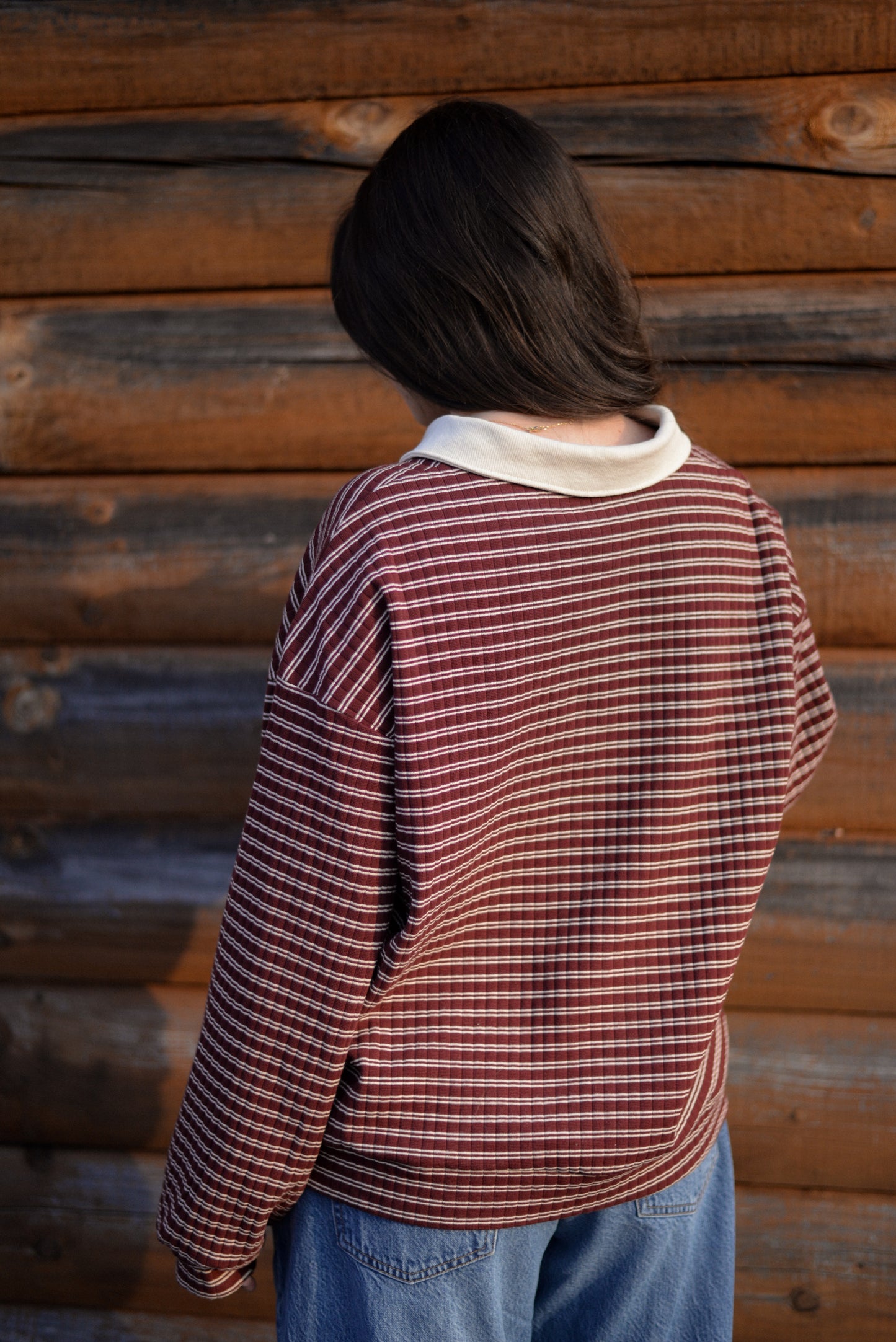 ERIN COLLARED PULLOVER