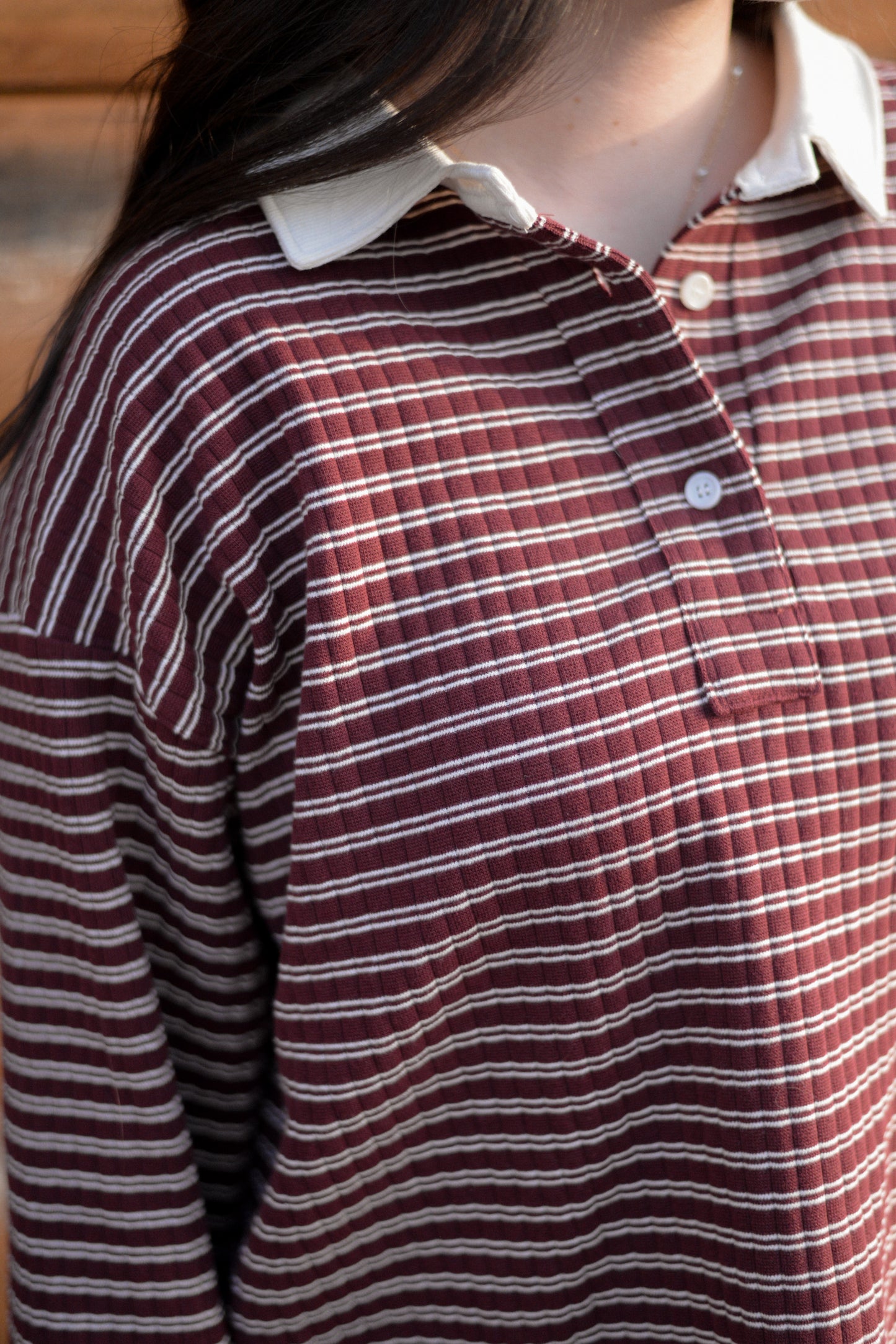 ERIN COLLARED PULLOVER