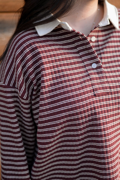 ERIN COLLARED PULLOVER