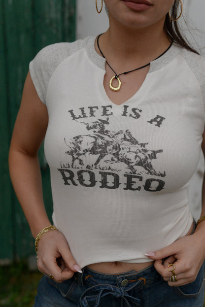 RODEO RIBBED TOP