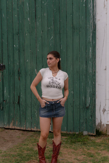 RODEO RIBBED TOP