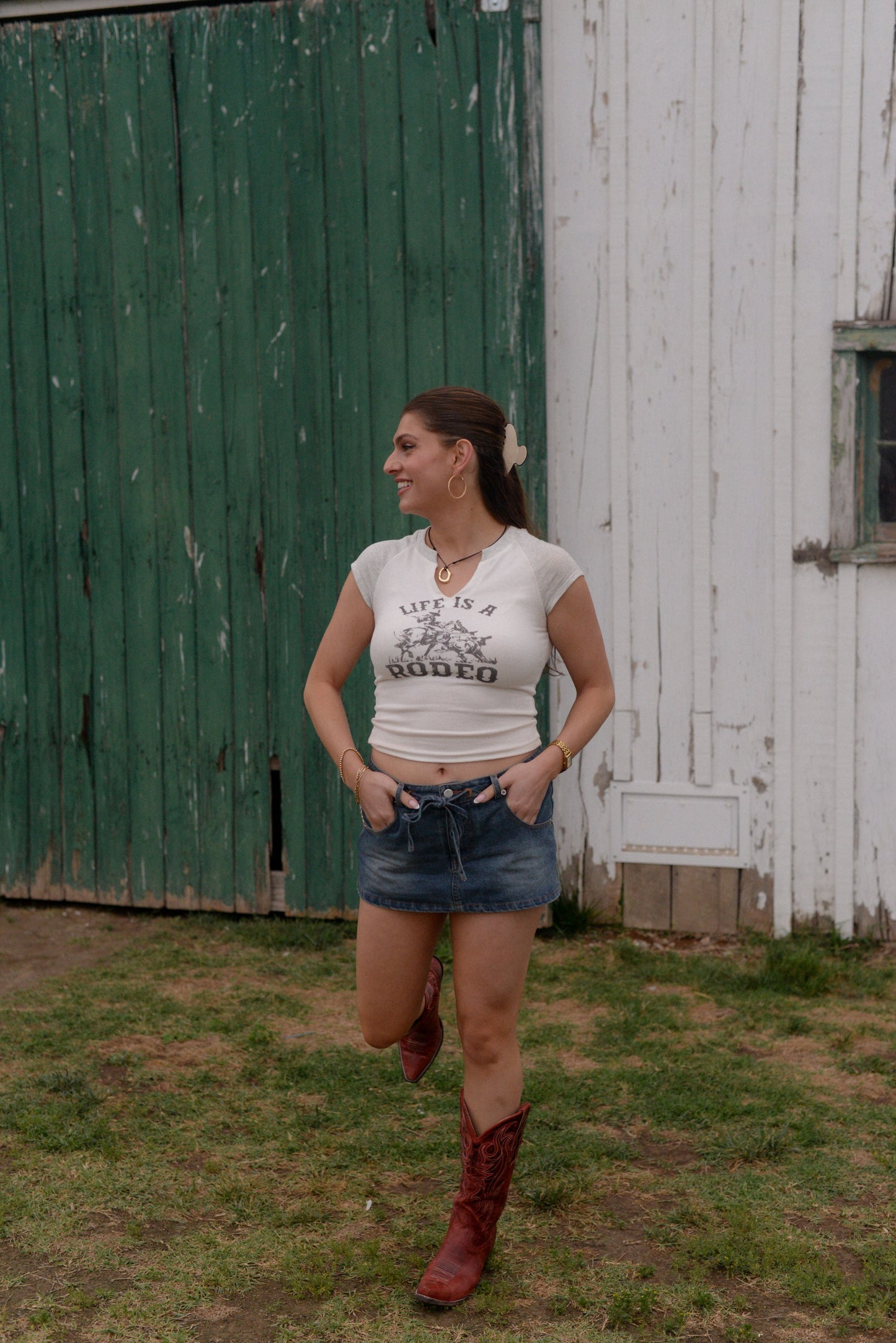 RODEO RIBBED TOP