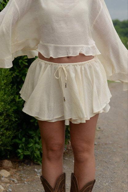 SHEA RUFFLE SET SKORT