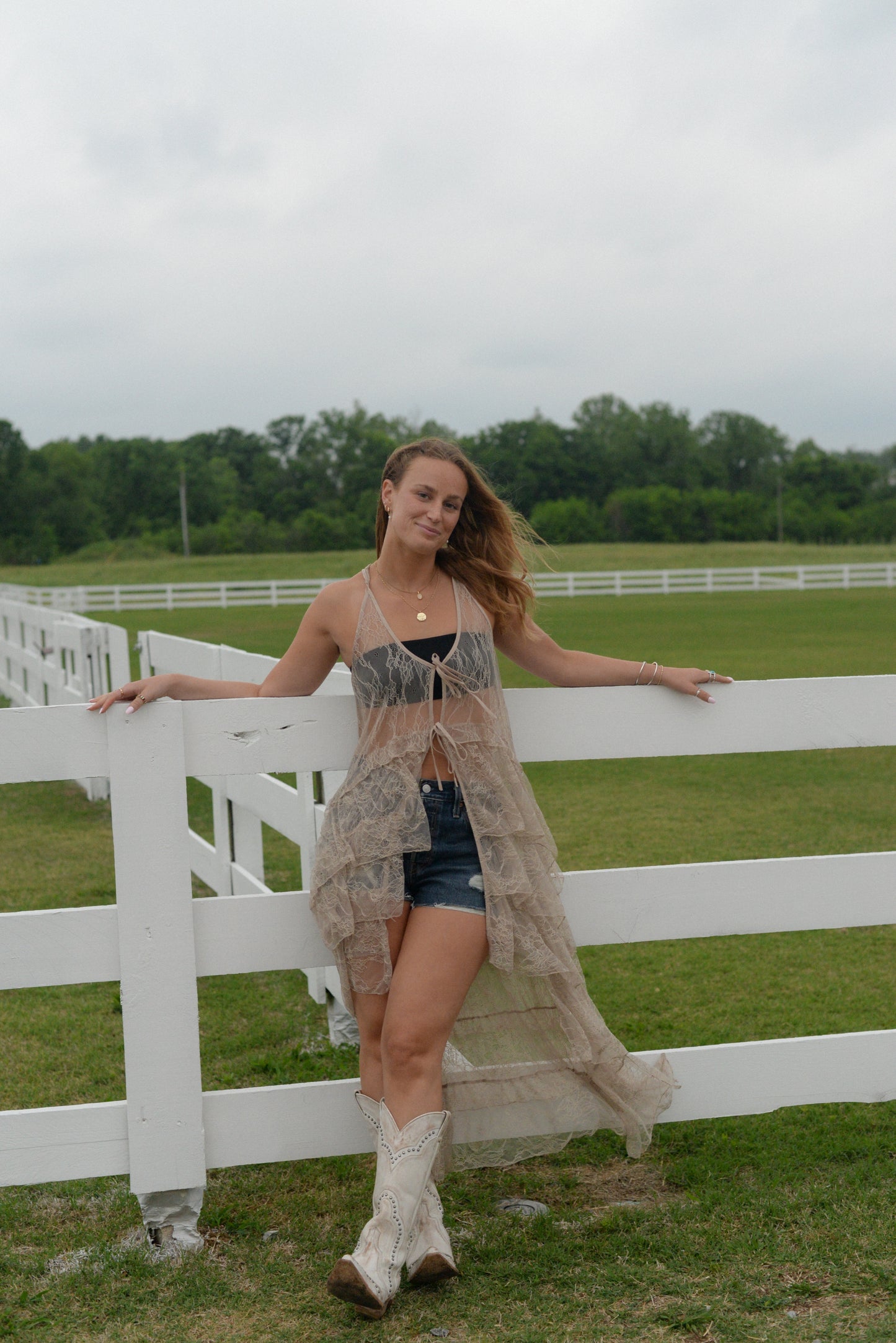 LANGLEY LACE DUSTER CAMI
