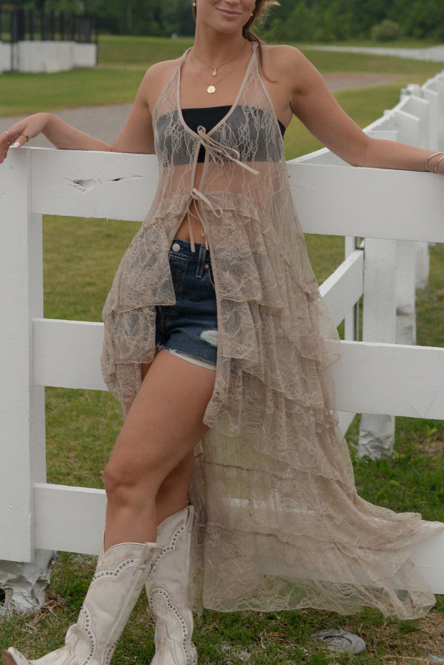 LANGLEY LACE DUSTER CAMI