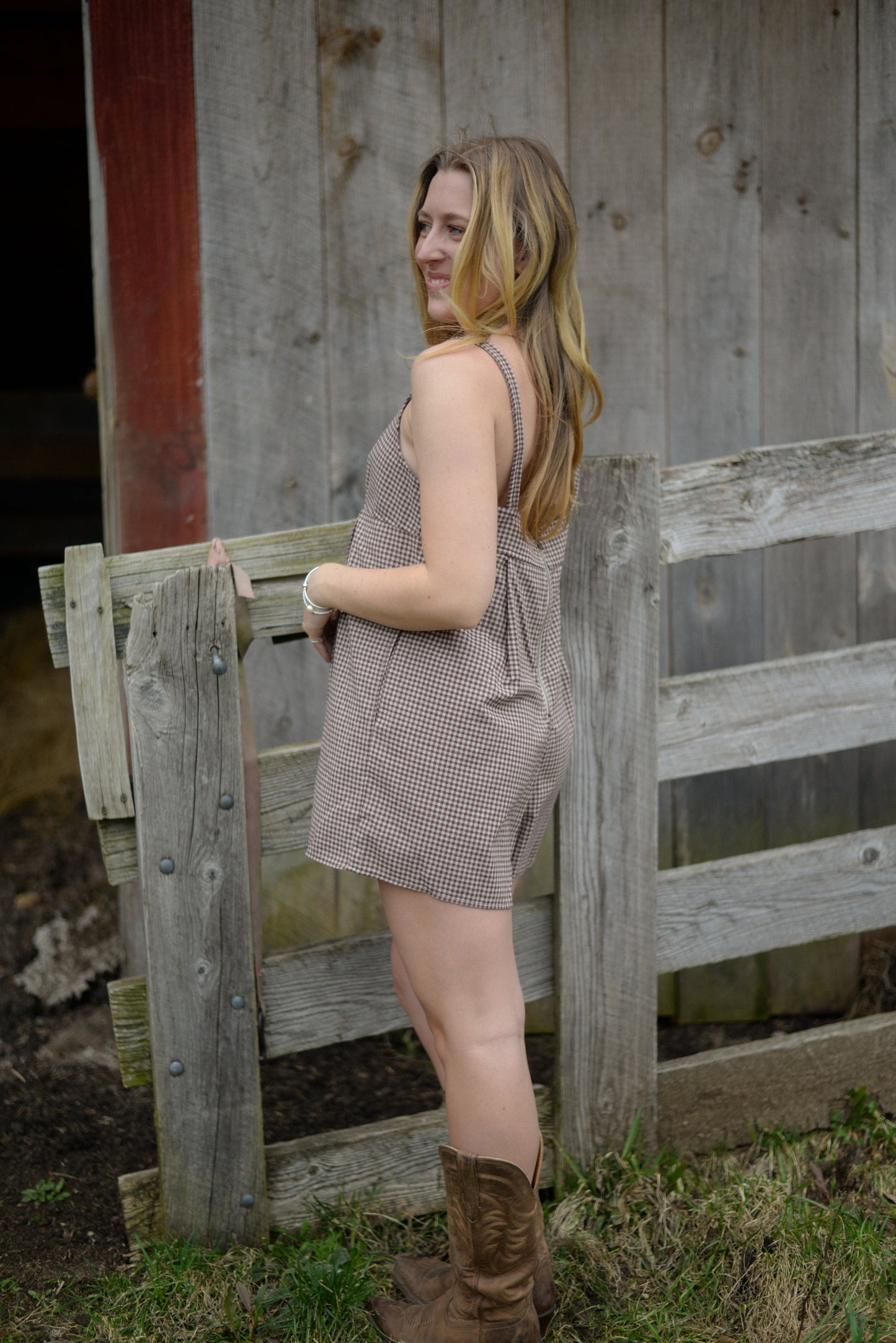 BURLINGTON GINGHAM ROMPER