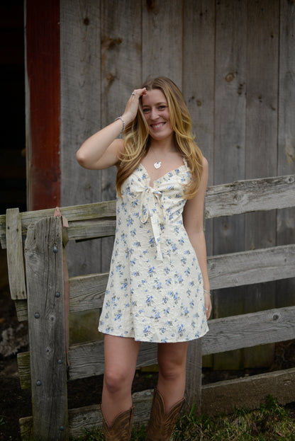 CAROLINE FLORAL MINI DRESS