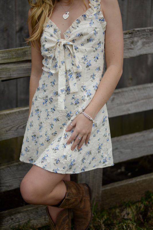 CAROLINE FLORAL MINI DRESS