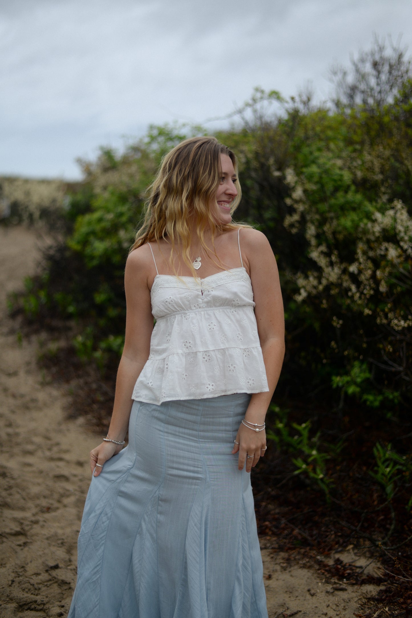 GRACE EYELET TOP