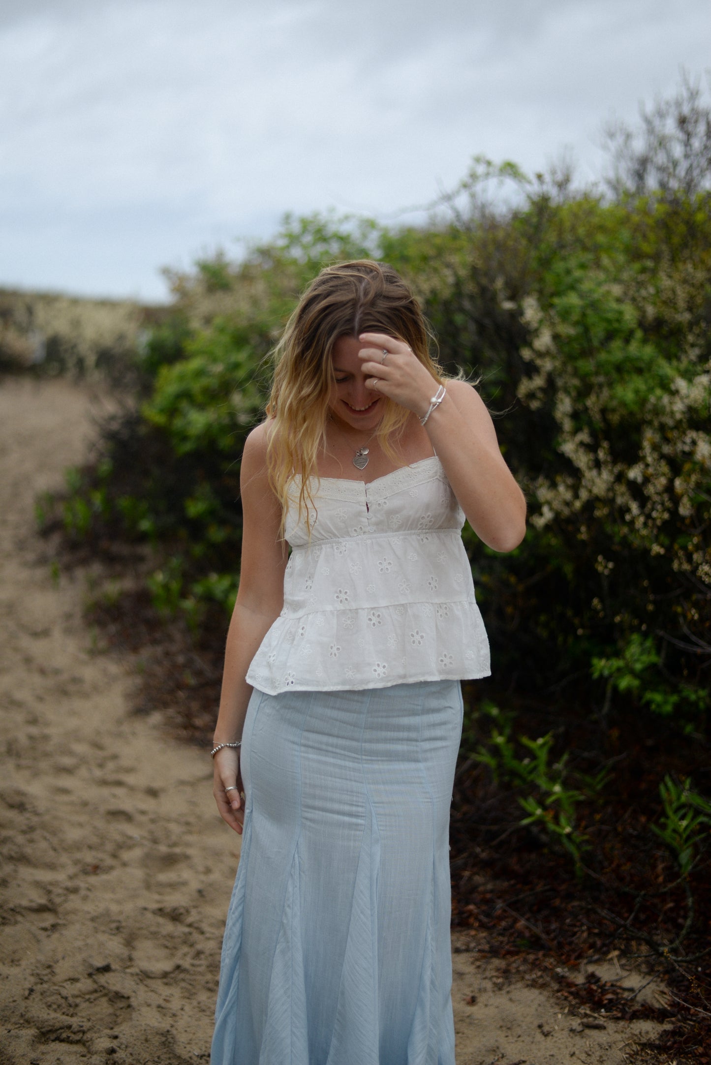 GRACE EYELET TOP