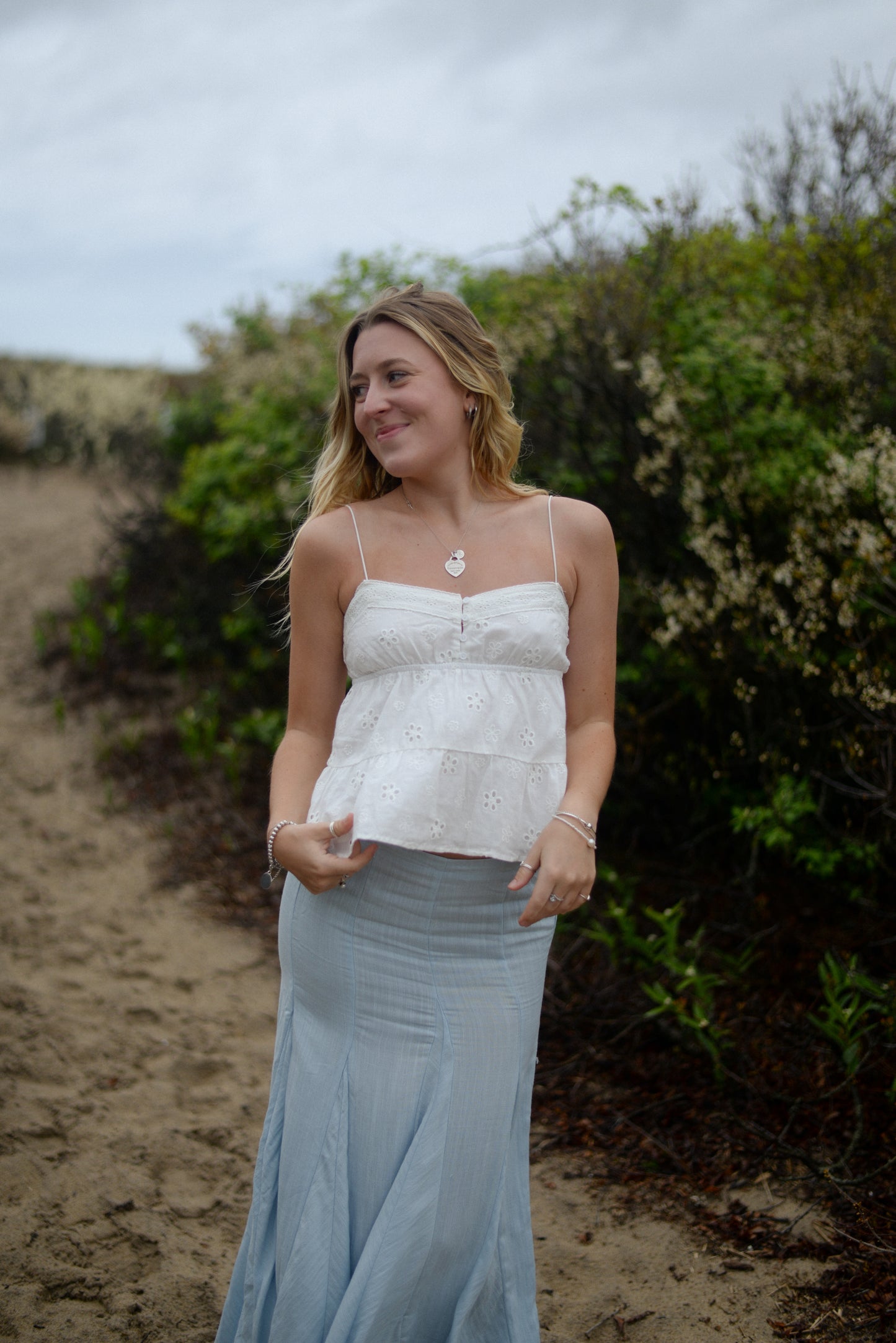 GRACE EYELET TOP
